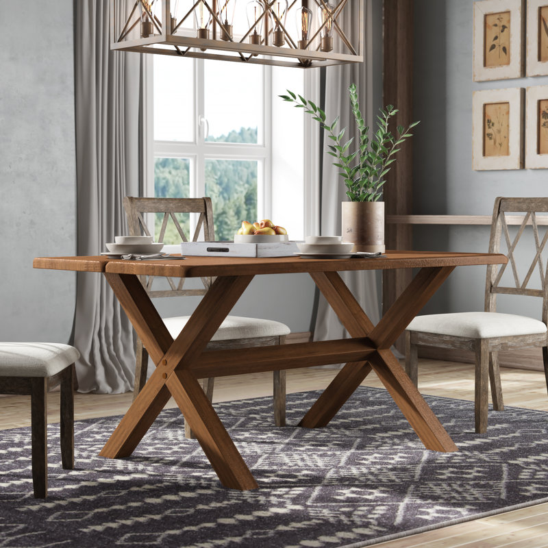 Grain Wood Furniture Montauk 36" Pine Solid Wood Trestle Dining Table